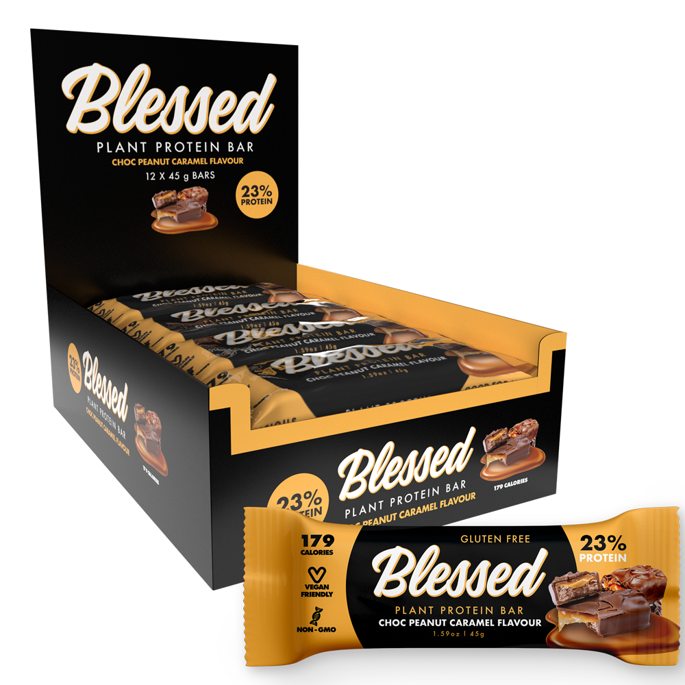 Blessed Plant Protein Bar Choc Peanut Caramel
