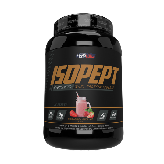 ISOPEPT Hydrolyzed Whey Protein - 25 Serves | Strawberry Milkshake