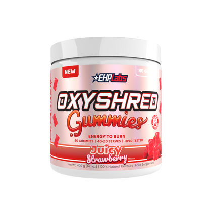 OxyShred Gummies Juicy Strawberry 80 Count Gummies Frontal