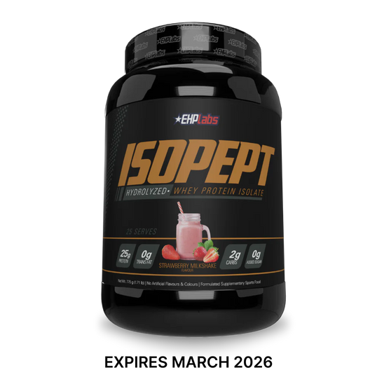 ISOPEPT Hydrolyzed Whey Protein - Strawberry Milkshake
